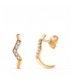 Pendientes de oro Zazie 18K Forma V