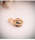 Colgante zafiro y diamantes, joyas de novia. Modelo Galadriel oro amarillo 18k.