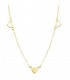 Gargantilla con corazones para San Valentín oro amarillo 18K 40 cm - joyería mujer