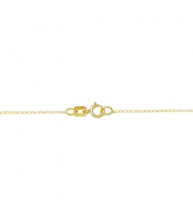 Gargantilla con corazones para San Valentín oro amarillo 18K 40 cm - joyería mujer