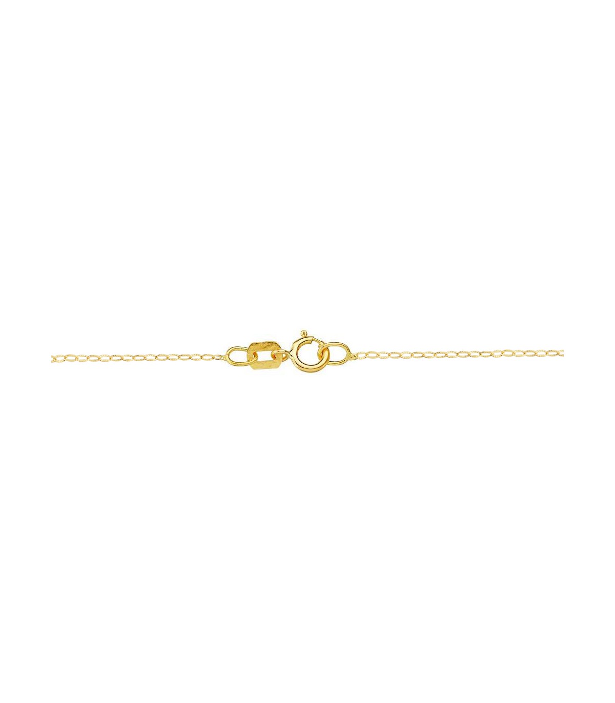 Gargantilla con corazones para San Valentín oro amarillo 18K 40 cm - joyería mujer