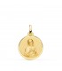 Medaglia Santa Teresa di Lisieux oro 18kt 18 mm. Immagine Religiosa: segno di fede e devozione