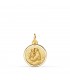 Hl Antonius Medaille Anhänger 750er Gold 14 mm | Religiöse Anhänger online kaufen