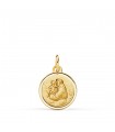Hl Antonius Medaille Anhänger 750er Gold P8099-114