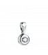 Pendentif solitaire diamant pour femme, modèle Délice 0.150ct Or Blanc 750