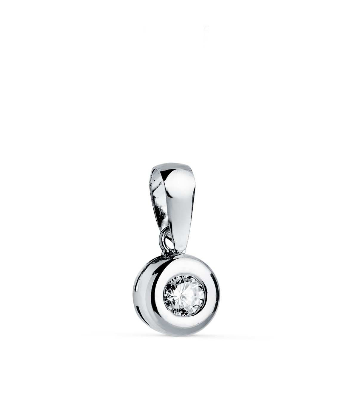 Diamant-Anhänger aus 750 Weißgold | Halskette Delicia 0,150 ct – eleganter Schmuck für Damen
