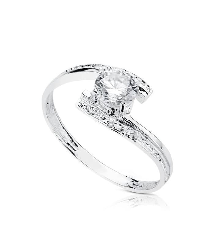 Solitaire blanc Dygarda 18 Carats