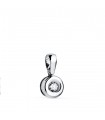 Solitär mit Diamant 750 Weißgold | Delicia 0,100 ct