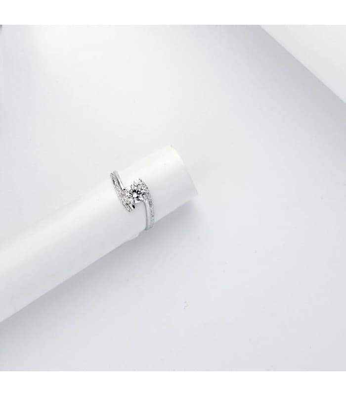 Solitario Dygarda Oro bianco 18 Kt