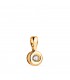 Ciondolo punto luce diamante di 0.100 ct in Oro giallo 750‰ - Collane con diamanti per donna.