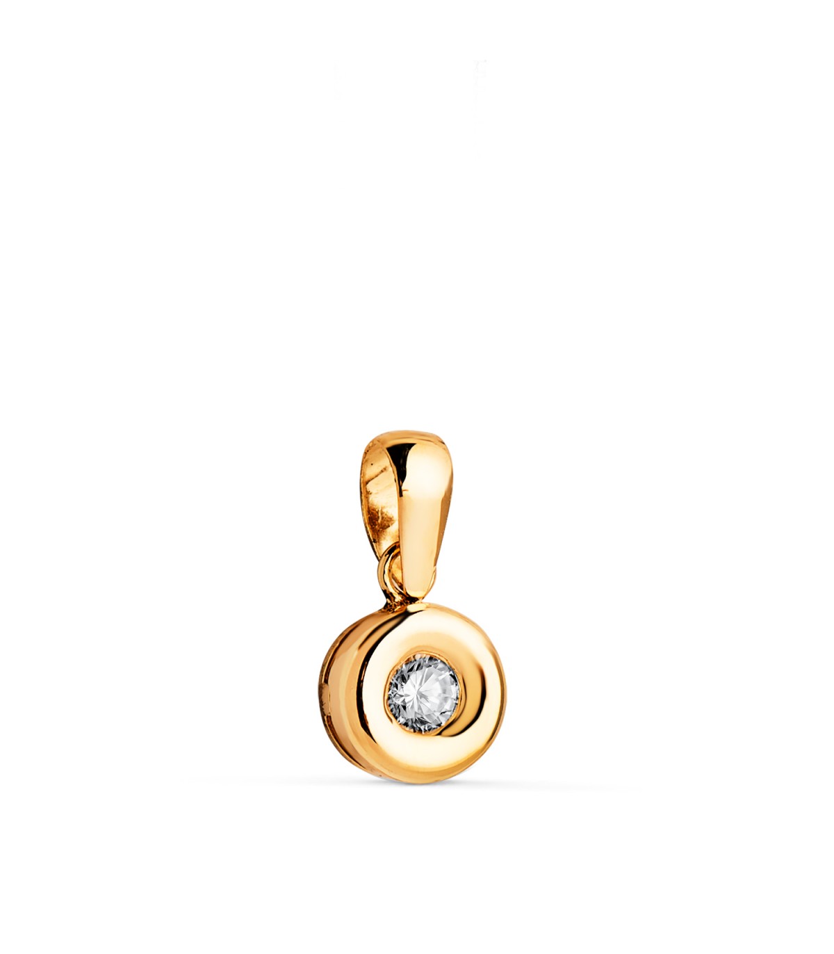 Diamant-Anhänger aus 750 Gelbgold | Halskette Delicia 0,100 ct – eleganter Schmuck für Damen