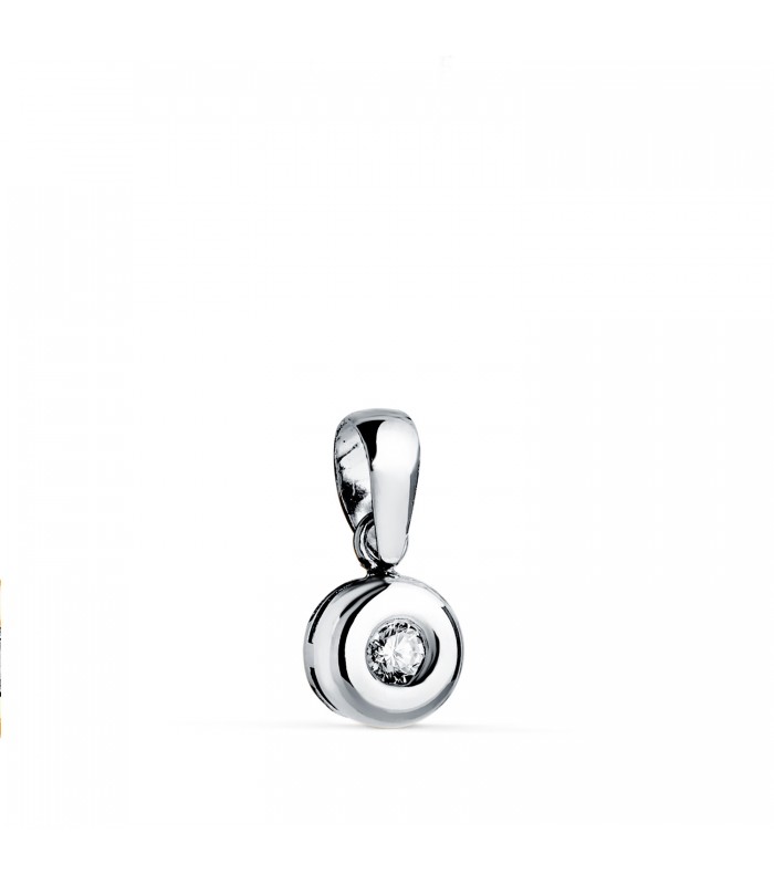 Diamant-Anhänger aus 750 Weißgold | Halskette Delicia 0.070 ct – eleganter Schmuck für Damen