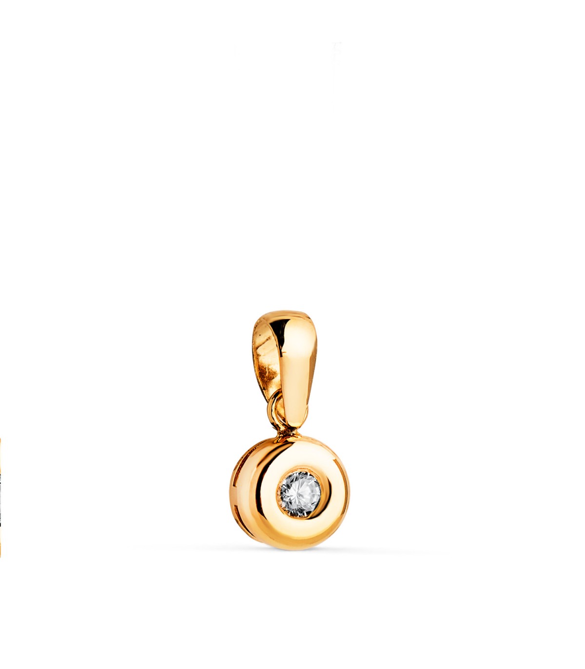 Diamant-Anhänger aus 750 Gelbgold | Halskette Delicia 0.070 ct – eleganter Schmuck für Damen