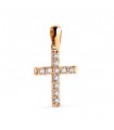 Pendentif Croix diamants Hilde 0.230ct Or jaune 750
