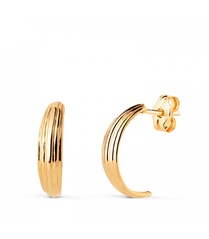Pendientes aros para mujer, diseño de aro abierto/medio aro | Pendientes de moda - Joyce
