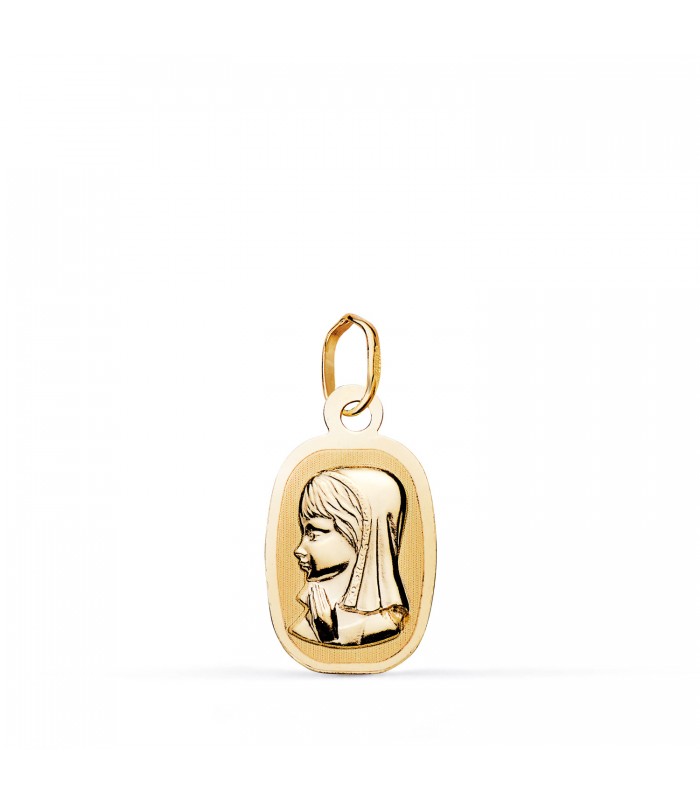 Pendentif Vierge Carrée 18 K