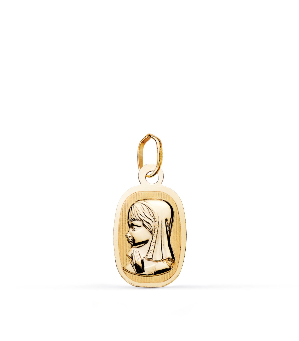 Pendentif Vierge Carrée 18 K
