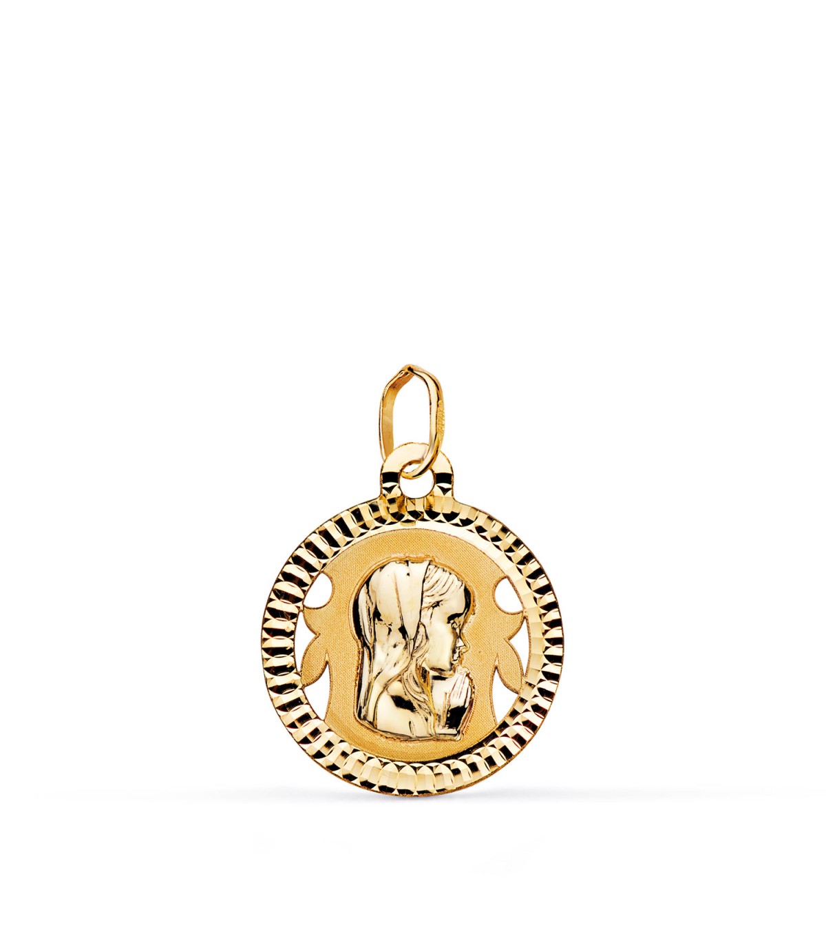 Médaille Vierge Circulaire 18 K