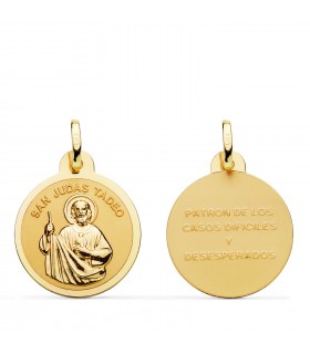 Médaille Saint Jude Thaddeus Or 18 Carats 20 mm