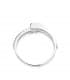 anillo de pedida en oro blanco 18 ktes para boda