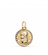 Anhänger Jungfrau 18k Gold 16mm - 16700 - Medaille Madonna Maria, matt und glänzend
