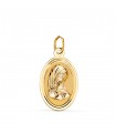 Medalla Virgen niña oval 18 Ktes