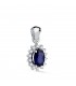 Colgante Jasmin 0.14 Qtes.18 Ktes Zafiro 0.62 Q. Colgante oro 18 K mujer.