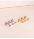 Pendientes Jasmin Esmeralda Oro Amarillo 18K. Pendientes novia de diamantes y piedras preciosas.
