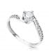 Solitaire blanc Dissole 18 Carats
