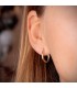 Creolen glanz, für Damen, Durchmesser Ø 14 mm, Ohrringe 375 Gold