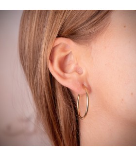 Creolen Ø 29 mm Gelbgold 375 glanz  - Ohrringe Gold Damen 9K