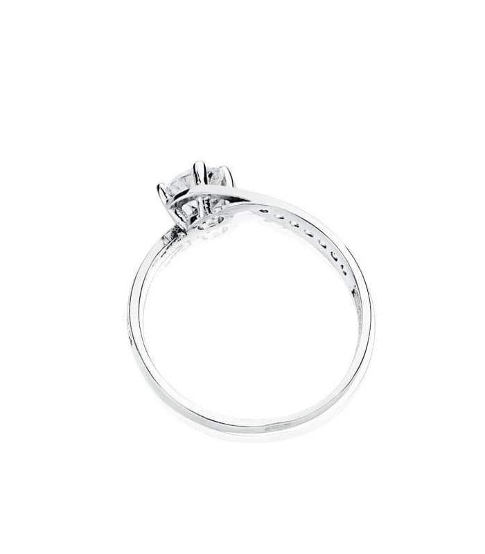 Solitaire blanc Dissole 18 Carats