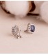 pendientes diamantes - Pendientes Eowyn Oro 18K Zafiro y Diamantes -  pendientes de mujer