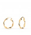 Pendientes Aros Oro 9K 20 mm Gallonados