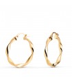 Orecchini a cerchio oro 9Kt 24 mm Torchon