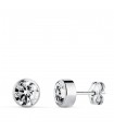 Pendientes Noly Oro Blanco 18 K 6 MM