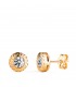 Boucles d'oreilles Femme Monique Or Jaune 18 K Grecque 7 MM