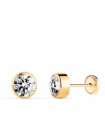 Ohrstecker 750er Gelbgold | Noly 6 mm