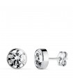 Orecchini punto luce Noly 7mm oro bianco 18kt
