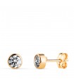 Orecchini punto luce Noly 5mm oro giallo 18kt