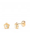 Orecchini bimba Kalea fiore Oro 750 5mm