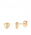 Kinder-Ohrringe Kalea Herz 750er Gold 5mm