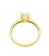 Solitario Anillo de pedida oro amarillo 18 kilates Sortija de mujer elegante casual moda