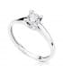 Anello di fidanzamento Georgina | Anello da donna in oro bianco 18 Kt, ideale proposta di matrimonio
