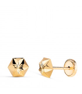 Pendientes oro amarillo Evita 6 mm 18 Ktes