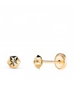 Pendientes oro amarillo Evita 4 mm 18 Ktes