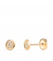 Pendientes de oro amarillo Katya 18 Ktes
