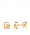 Ohrstecker 750er Gelbgold Blume 18483
