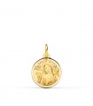 Médaille Sainte Rita Or 375 14mm Biseauté