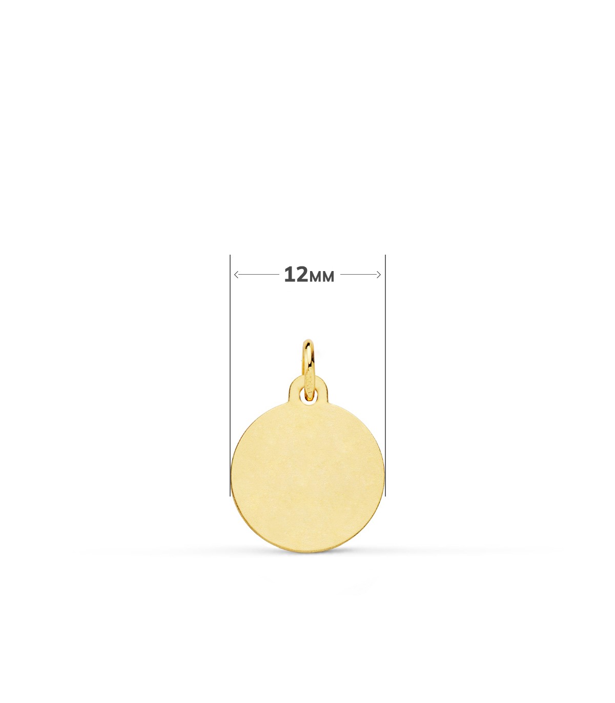 Medalla Crismón Oro 18K 12mm - Medalla símbolo de Cristo - cristograma - Alda Joyeros, joyería online